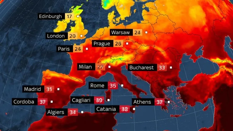 Ola de calor en Europa: cientos de escuelas en Francia cerradas el lunes