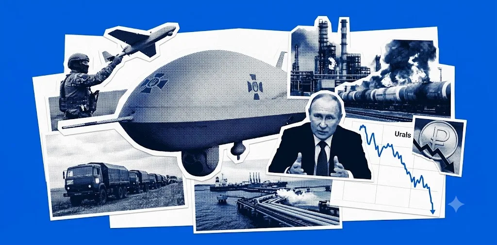 La stratégie de l'étau : comment la campagne de drones ukrainienne et la chute des prix du pétrole menacent l'économie de guerre russe