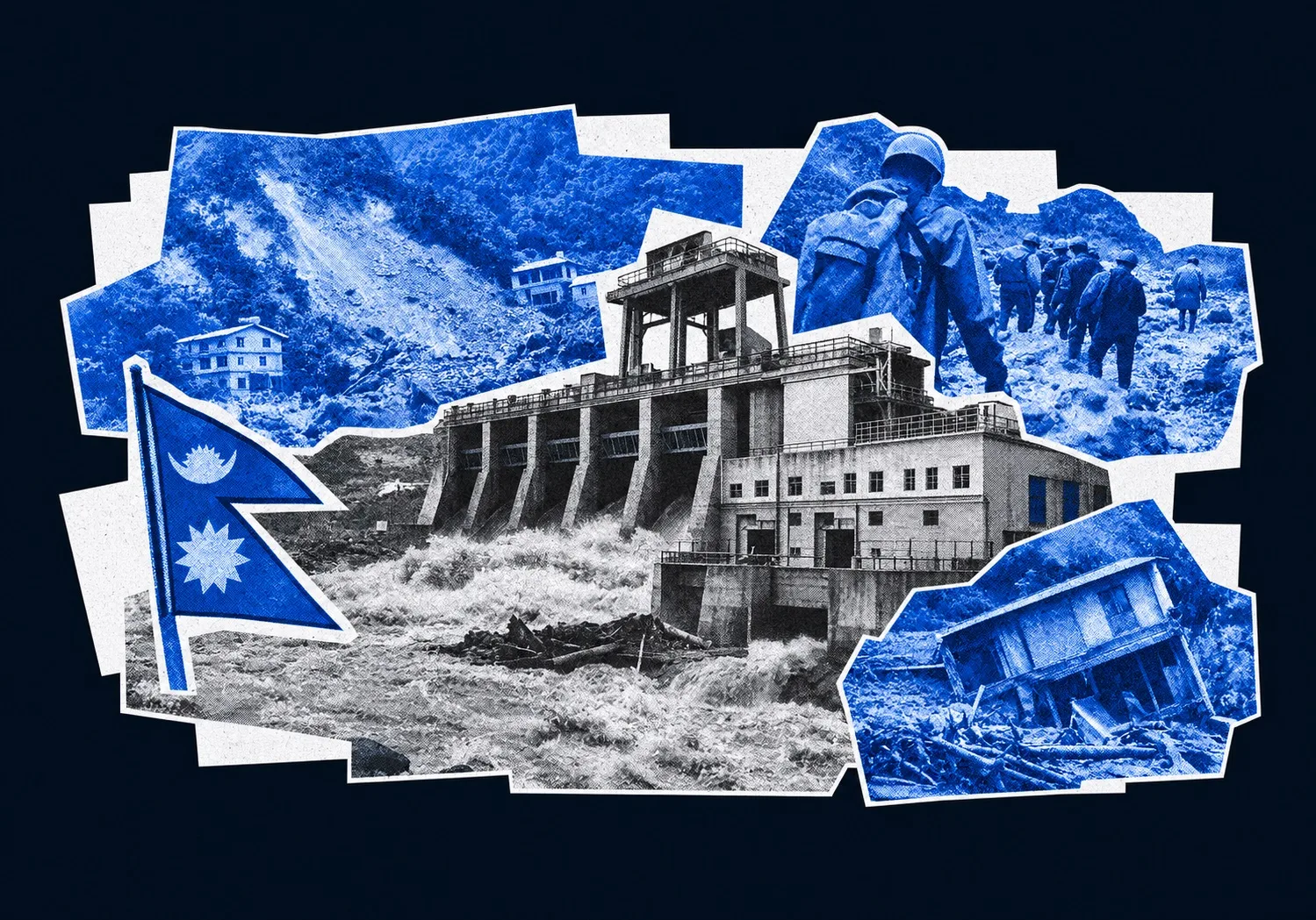 Un glissement de terrain et des crues soudaines au Népal endommagent les infrastructures hydroélectriques à Gorkha