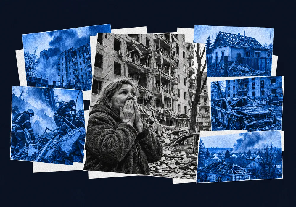 Des frappes russes tuent trois civils à Kharkiv et des débris endommagent des habitations dans la région de Lviv