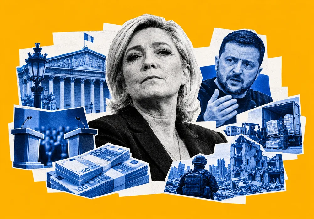 Marine Le Pen propose un débat à Zelensky tout en promettant de mettre fin à l'aide financière française à l'Ukraine
